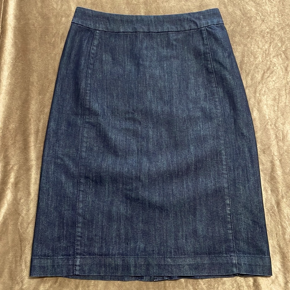 Coldwater Creek Blue Jean Denim Skirt